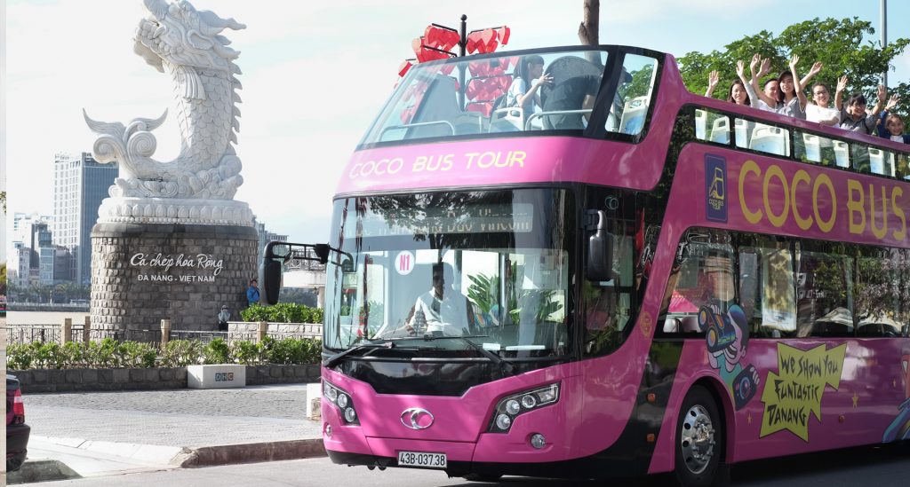 double decker bus city tour da nang