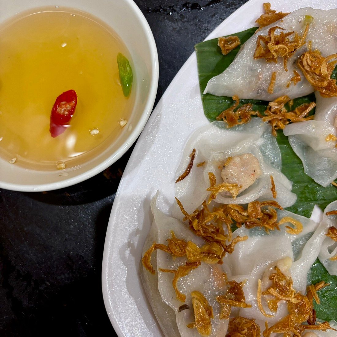 white rose dumplings